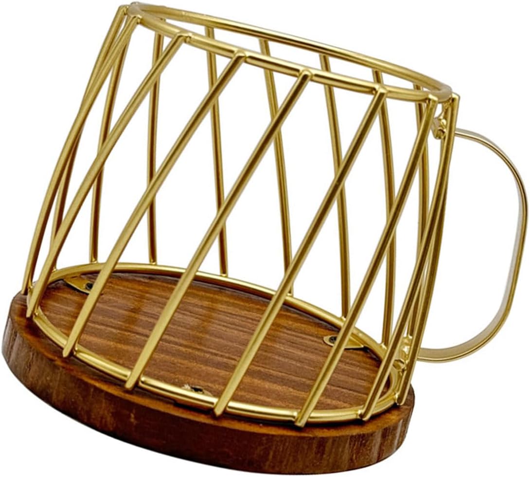 Stylish Coffee Basket with Lid Portable Storage for Home Office & Cafe Use Coffee Accessories Holder