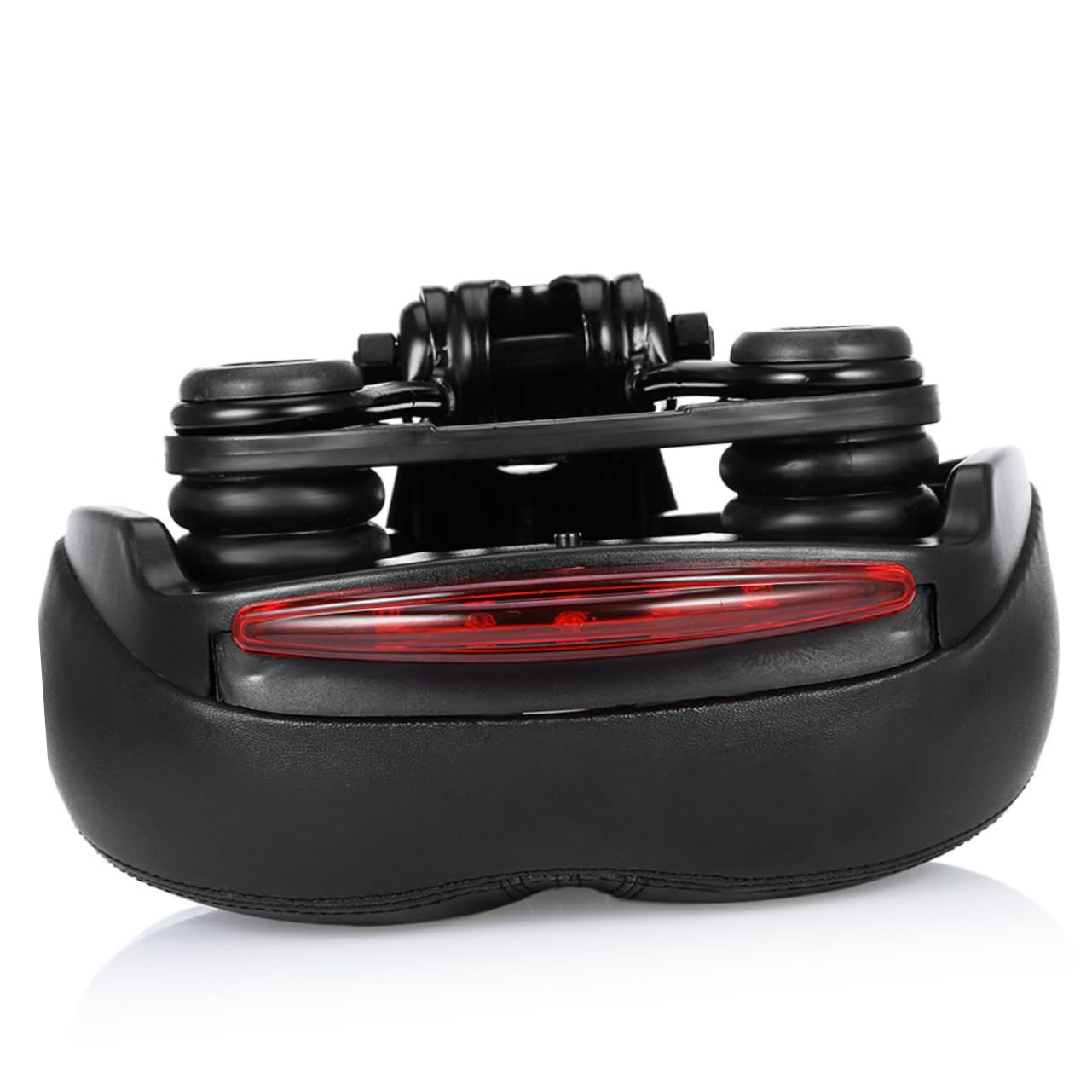 Selle De Vélo VTT avec Coussin Creux Confortable Et Lumière Intégrée Assise Amortissante pour Siège Extérieur Coussin Siège Vélo Noir