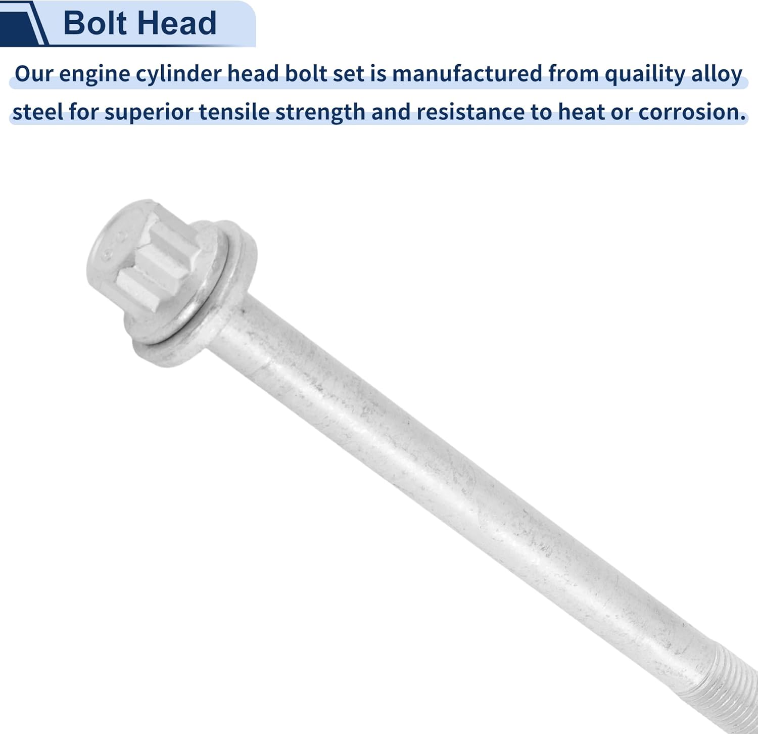 Cylinder Head Bolt Set for Subaru Baja Sport 2.5L H4 - Gas 2004-2006 Engine Cylinder Head Bolt Kit No.11095AA123/11095AA141