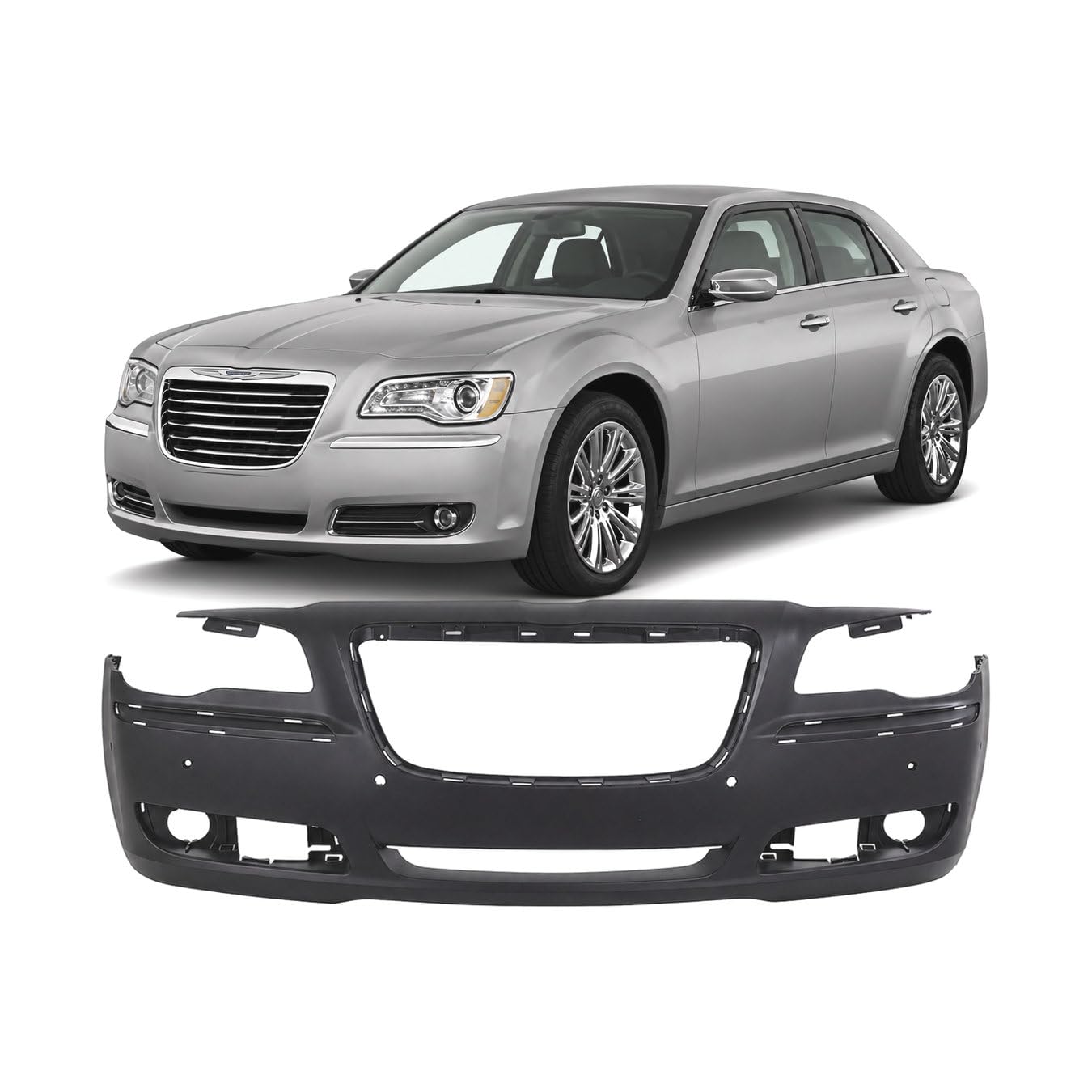 FitParts Compatible with Chrysler 300 2011–2014 Front Bumper Cover