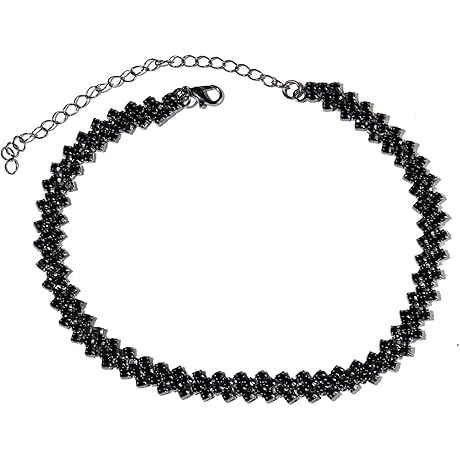 Multi-Row Rhinestone Choker Necklace: Elevate Your Style with Shimmering Elegance