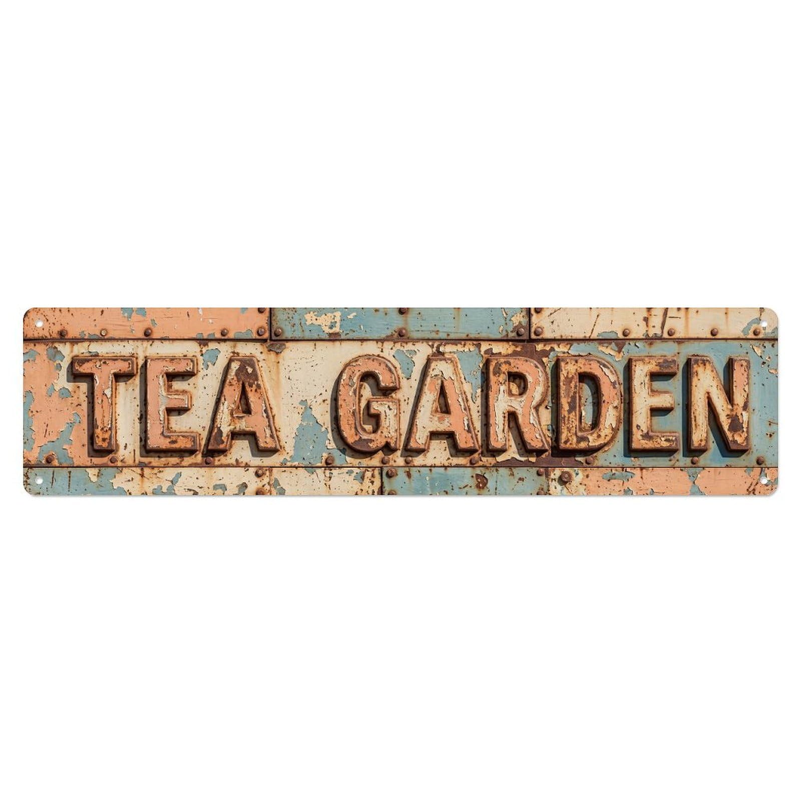 Tea Garden Home Metal Tin Sign