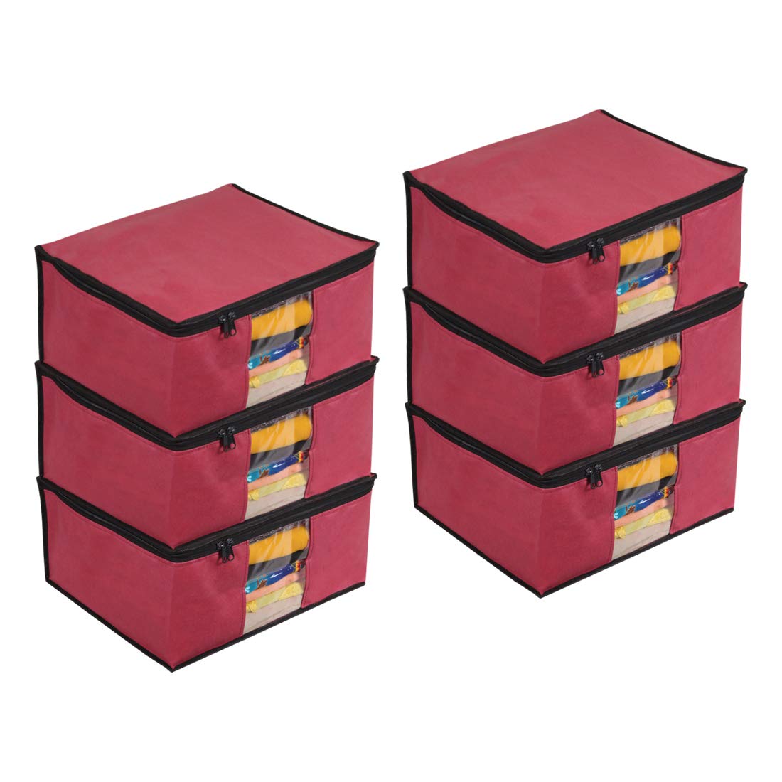 See full amazon price history chart for Prettykrafts Set of 6 Non Woven Foldable Saree Cover/Cloth Storage Bag/Wardrobe Organizer with Zip & Clear Window For Lehenga, Shirts, Salwar Suits, Dress & Accessories (Maroon, 40 x 35 x 19.5cm) Prettykrafts Set of 6 Non Woven Foldable Saree Cover/Cloth Storage Bag/Wardrobe Organizer with Zip & Clear Window For Lehenga, Shirts, Salwar Suits, Dress & Accessories (Maroon, 40 x 35 x 19.5cm) (B084MHWNRZ) Amazon Price History, Amazon Price Tracker