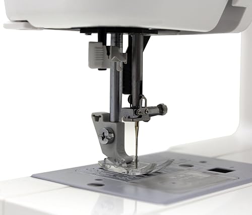 Miniatura 7 de Janome MOD-19 - Máquina de coser fácil de usar con 19 puntadas, enhebrador automático de aguja y 5 piezas de alimentación