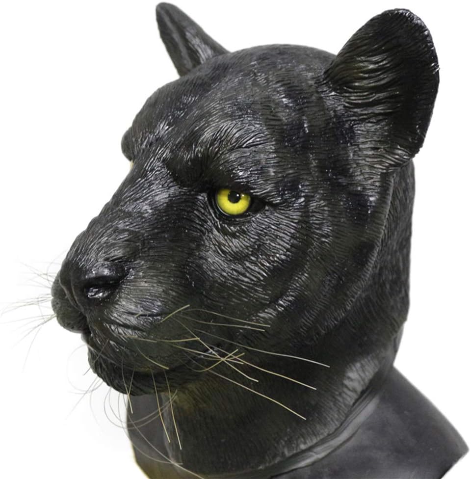 Black Panther Latex Mask Animal Leopard Jaguar Masks Carnival Party Mask Halloween Costume Masqurade Party Cosplay