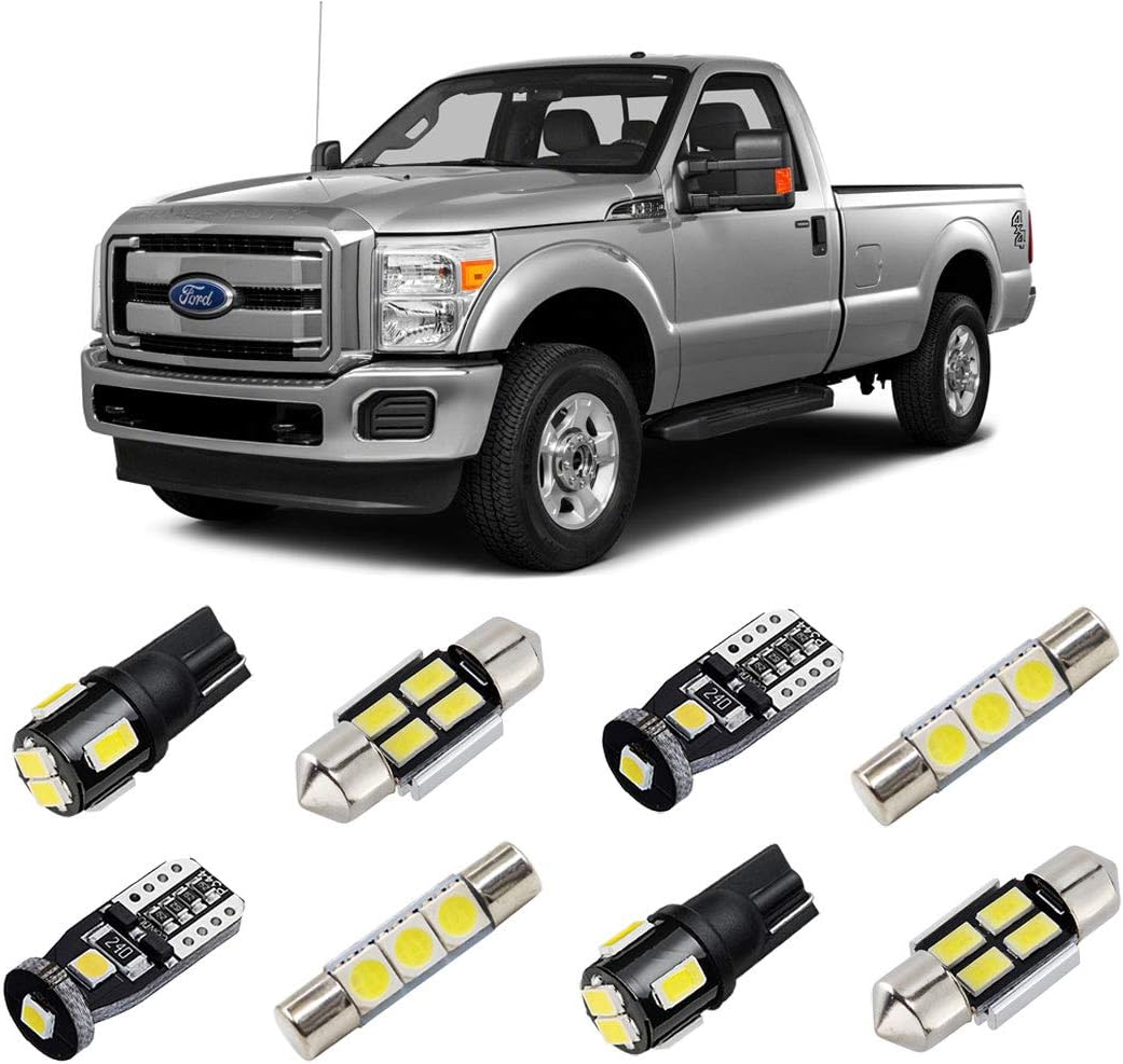 14 Blue LED Lights Interior Package Kit 1999-2016 Ford F250 F350 Super Duty FS1B - Foto 9