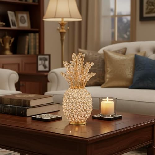 Miniatura 7 de Modern Day Accents 5707 Piña Cristal Piña Dorada, decoración del hogar, decoración de cocina, decoración de entrada, decoración de piña, regalos de