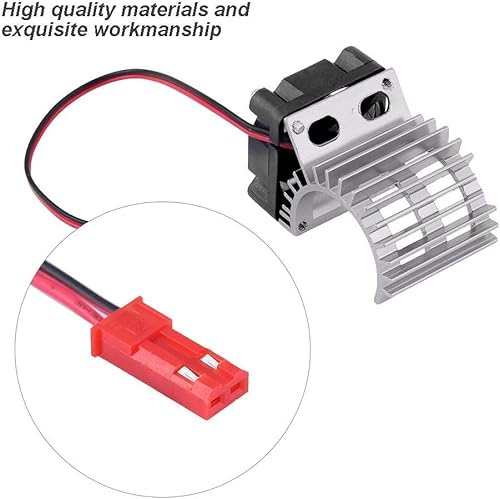 Miniatura 5 de Disipador de calor de motor RC con ventilador de refrigeración, ventilador de enfriamiento de disipador de calor RC para automóvil RC eléctrico a