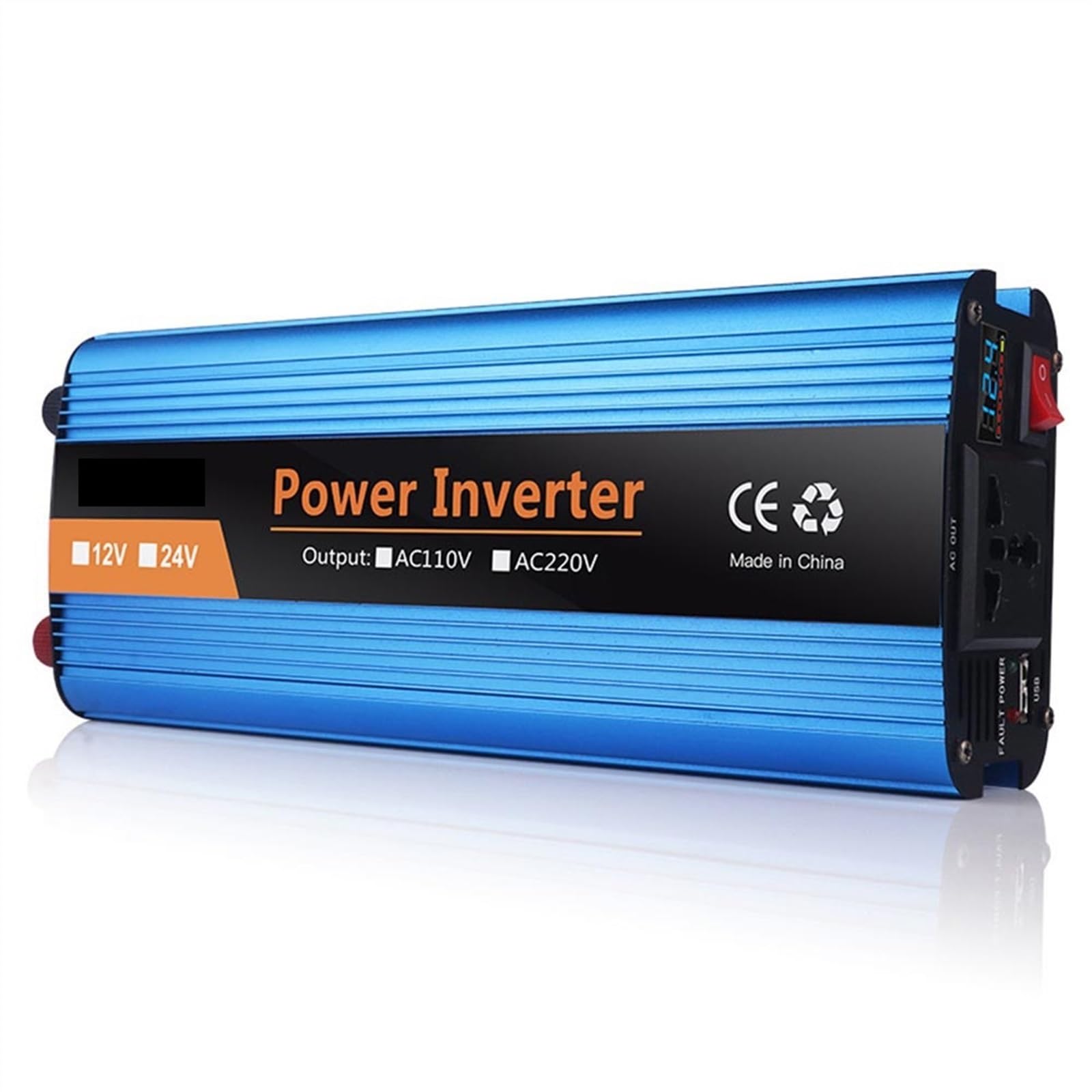 Falownik Zmodyfikowany falownik sinusoidalny 12V 220 falownik 12v do 220 konwerter falownik sinusoidalny przetwornica napięcia samochodowego zasilacz(1200W,12V)