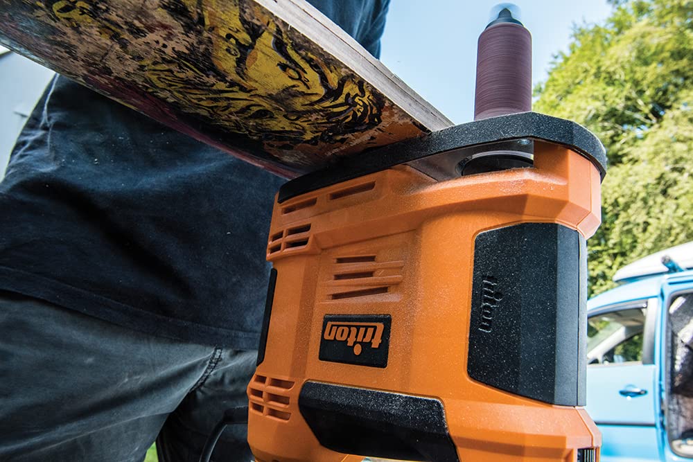 Triton 949538 Ponceuse à cylindre oscillant compacte, 650 W, Orange