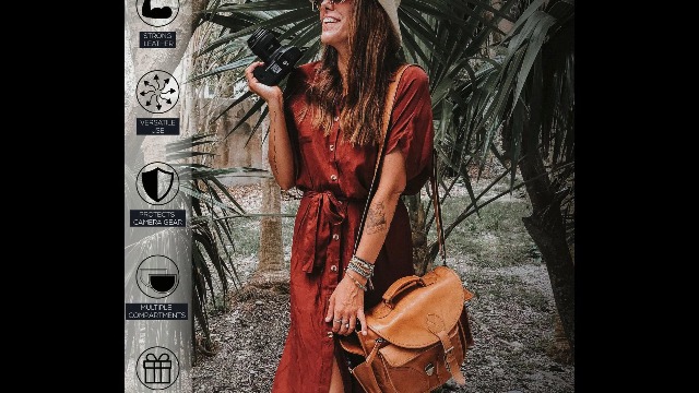 Amazon.com : rofozzi Leather Camera Bag for Women, Vintage