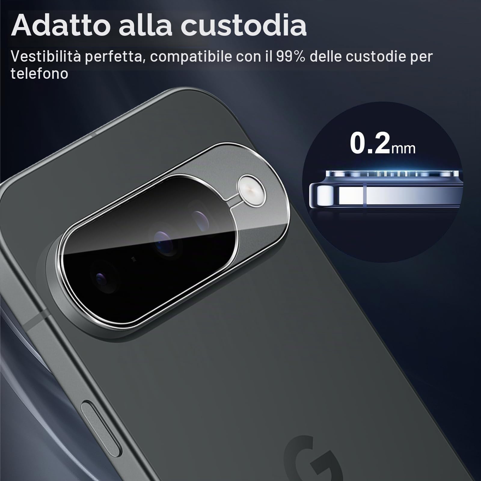 Xunzii Tempered Glass Film for Google Pixel 10 Pro, 2 Pieces Camera Film and 2 Pieces Screen Protector, 9H Anti-Scratch HD Camera Glass Screen Protector - Transparent Xunzii Tempered Glass Film for Google Pixel 10 Pro, 2 Pieces Camera Film and 2 Pieces Screen Protector, 9H Anti-Scratch HD Camera Glass Screen Protector - Transparent