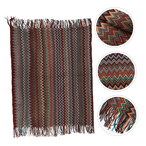 Couverture tricotée bohemia plaid décoratif canapé lit chaud - 8