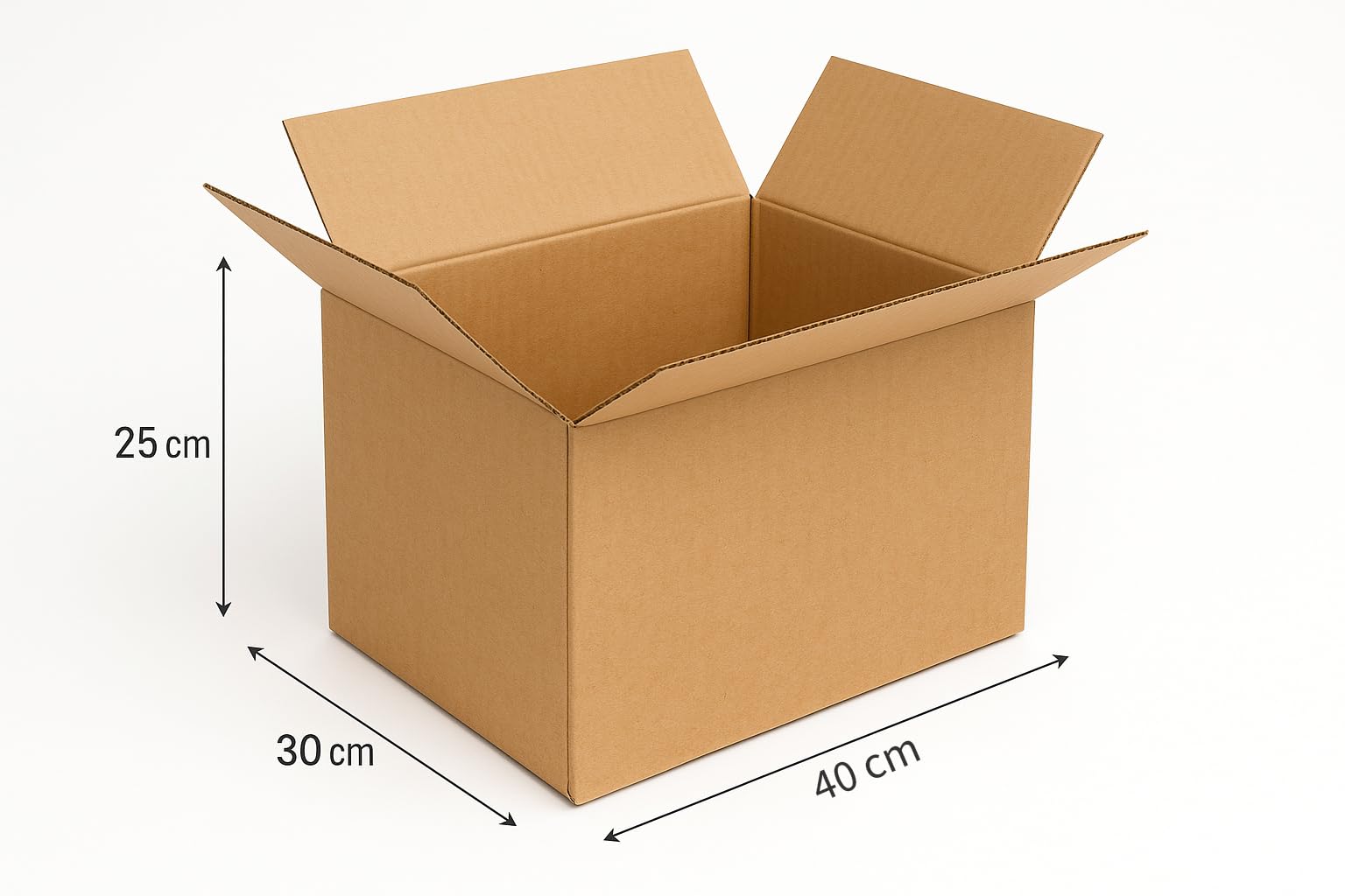 Pack de 20 cajas carton ideal para envíos - almacenaje - mudanzas | Cajas de cartón medidas: 40x30x25 cm | cajas carton pequeñas canal simple reforzado. Modelo 7