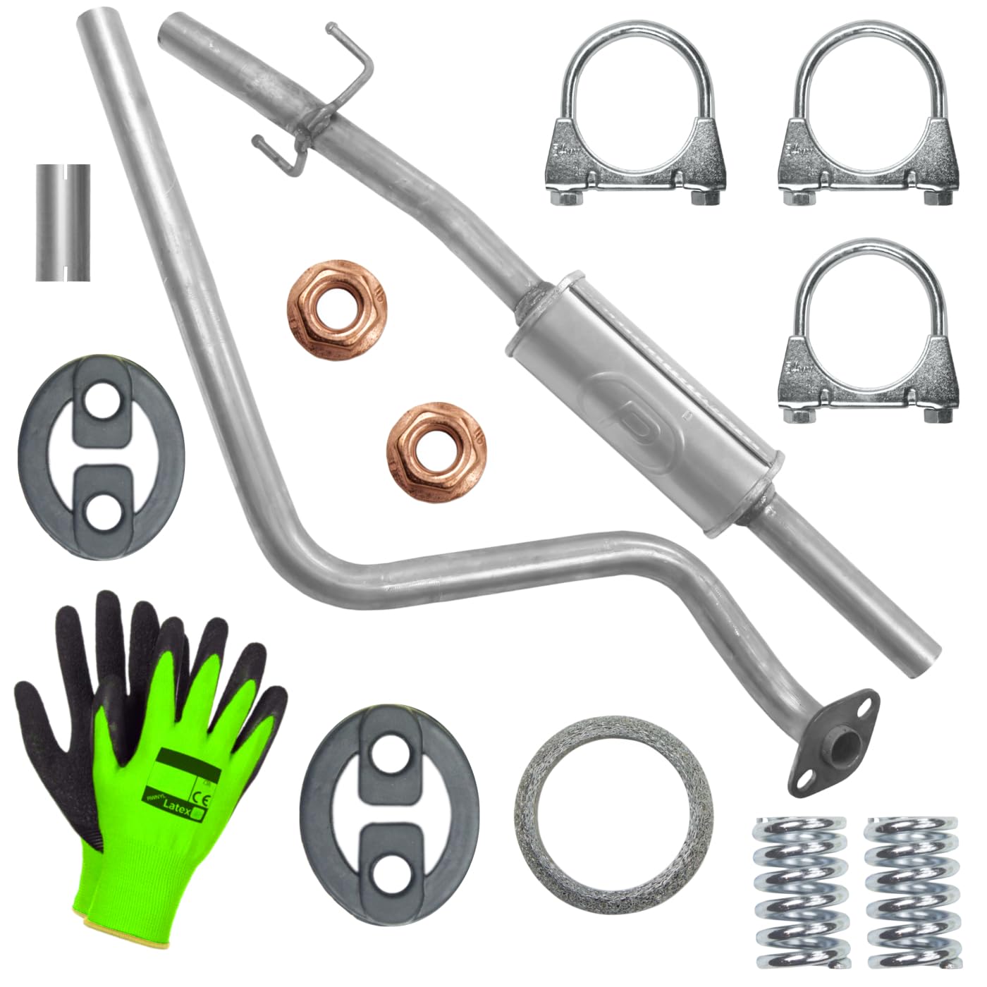 POLMOstrow Auspuff Mitteltopf für Toyota Yaris 1 I P1 1.0 Fließheck 1999-10.2005