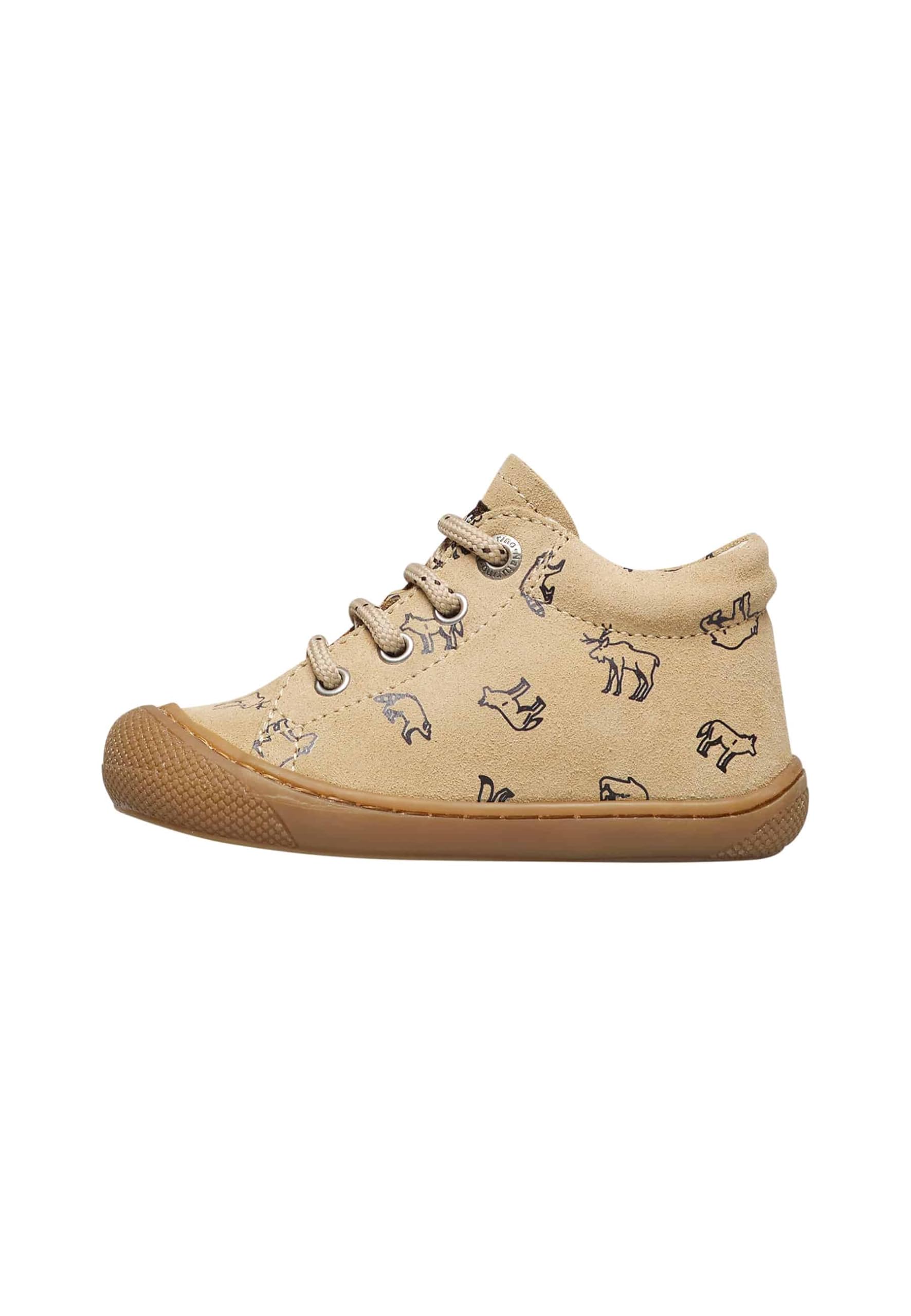 Naturino Lauflernschuhe aus Veloursleder, Beige- 26