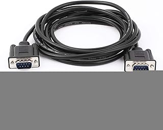 Aexit 10Ft Garage & Shop Black VGA 9 Pin Male to Male Monitor Projector Power Converters Adapter Cable