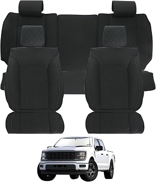 ROCCS Full Set Leather Seat Covers 5 Seats for Chevy Colorado 2015-2026