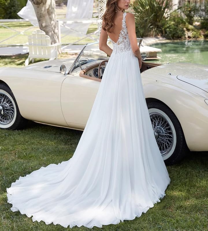 Robe de mariée taille 44 confortable et fluide pour masquer les complexes - 3