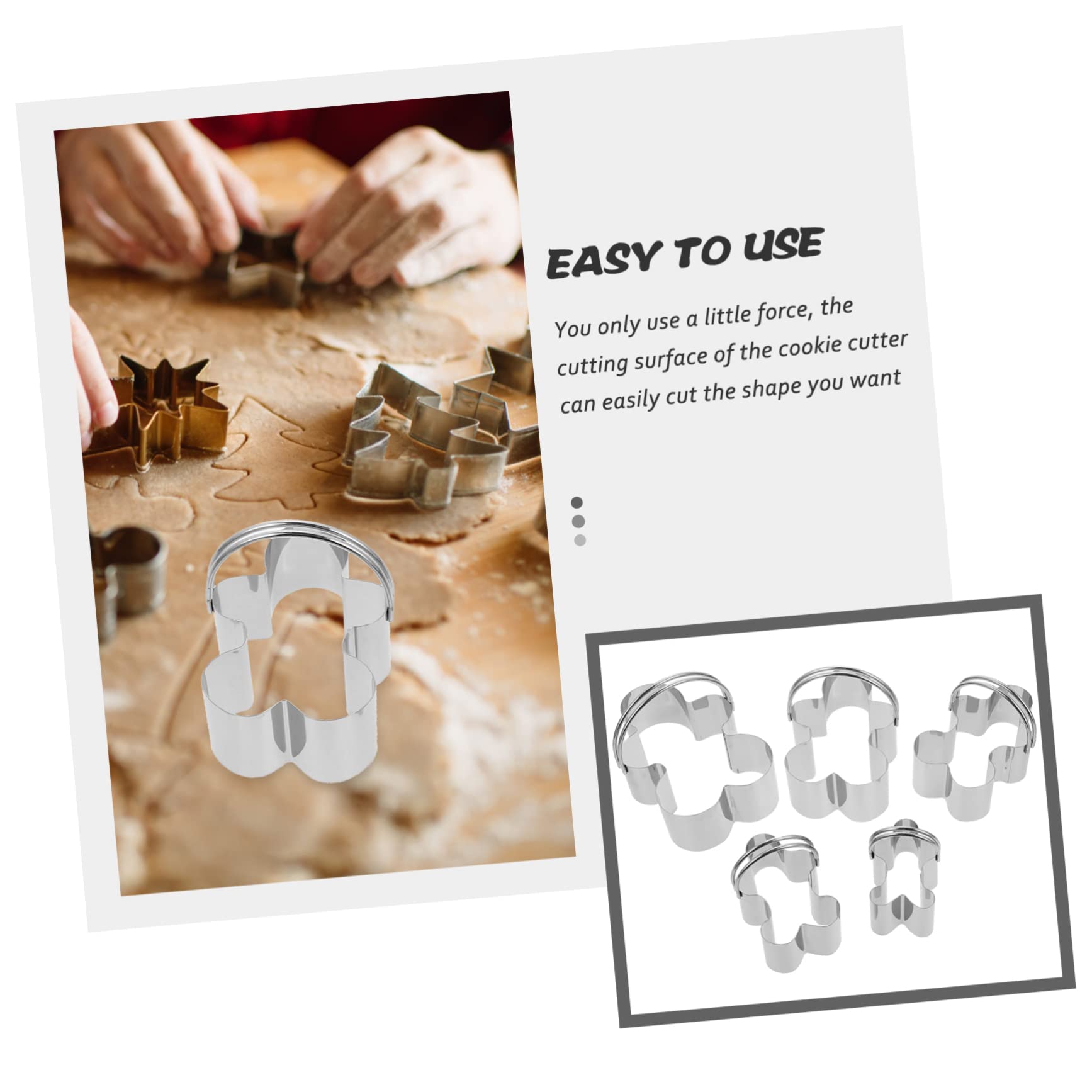 Ciieeo 25 Stk 5-teiliges Set Mousse-Ringe entzückender Keksausstecher Backform Kuchenschneider küchenmaschiene kochgeschirr Kekse Mousse-Formen Formen von Ausstechformen Rostfreier Stahl