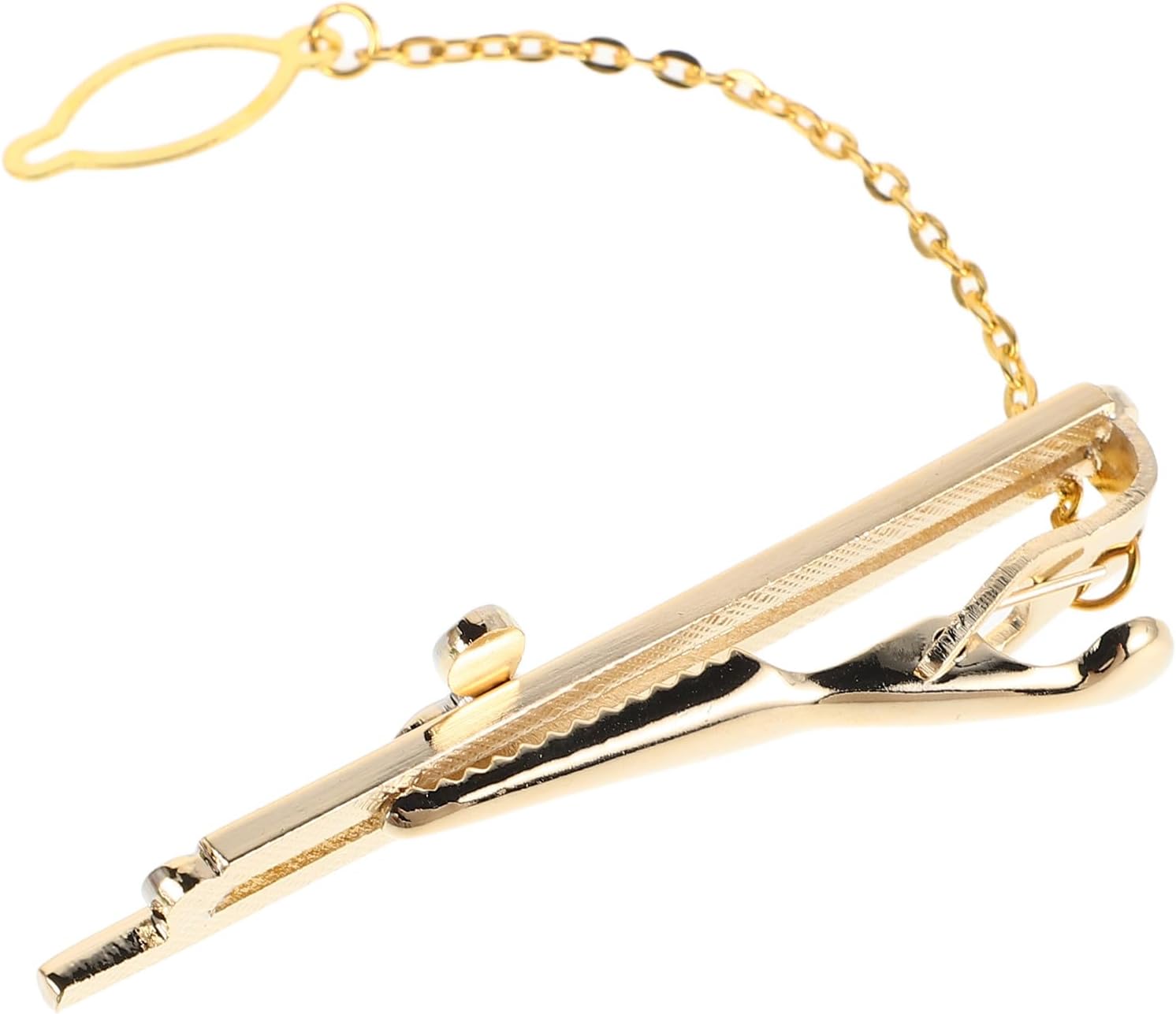 Gold Music Note Tie Clip for Men Copper Necktie Accessory