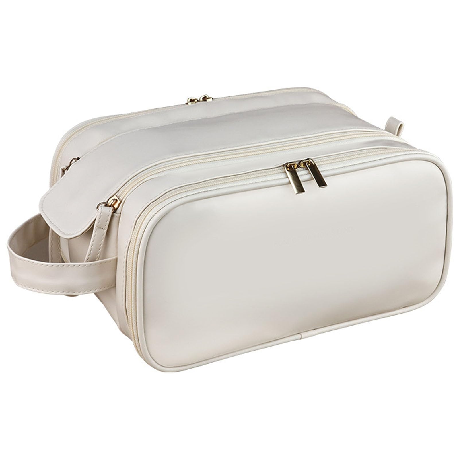 Kulturbeutel aus Leder, wasserabweisende Rasiertaschen for Herren und Damen, Badezimmerhygiene, Reise-Make-up-Tasche, Organizer, kompakte Tasche mit Griff, vielseitige Essentials for Kreuzfahrtschiffe