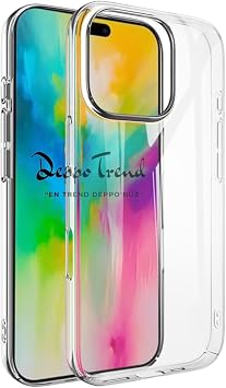 iPhone 15 Pro ile Uyumlu K l f Renksiz Koruyucu Kamera  evresi Y kseltilmi  Koruma Sa layan Hassas Butonlu  nce  effaf Transparan Sararmayan Kapak