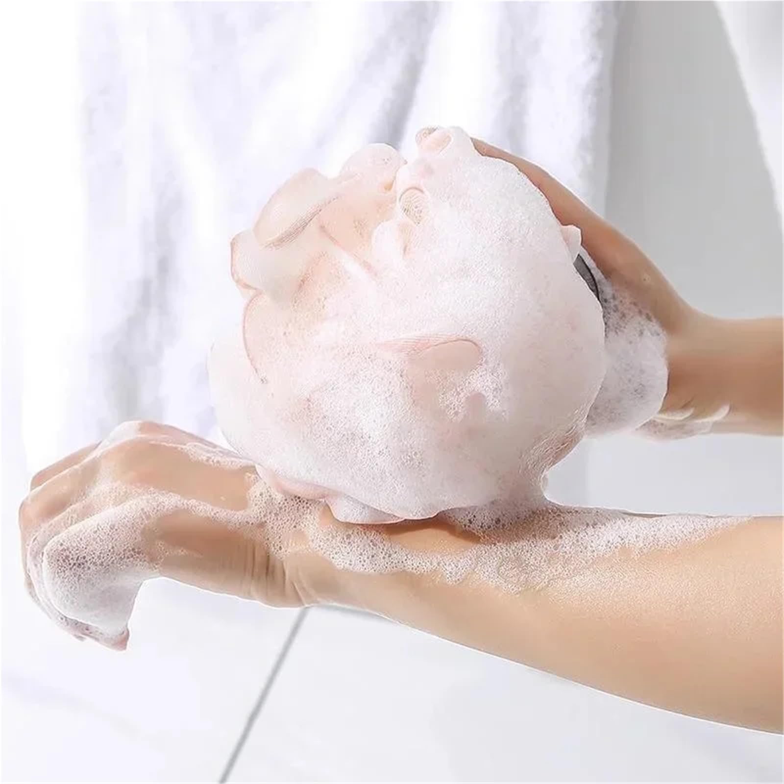 Duschschwamm, 1/2/3 Stück, großer Badeschwamm mit reichhaltigem Schaum, Handtuch-Peeling, Körperreinigungsschwamm aus Netzgewebe, Badezimmeraccessoires