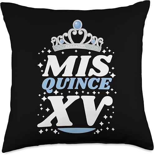 Sweet 15 Mexican Birthday Party Quinceanera Mis Quince Años - Almohada de 18 x 18 pulgadas, multicolor