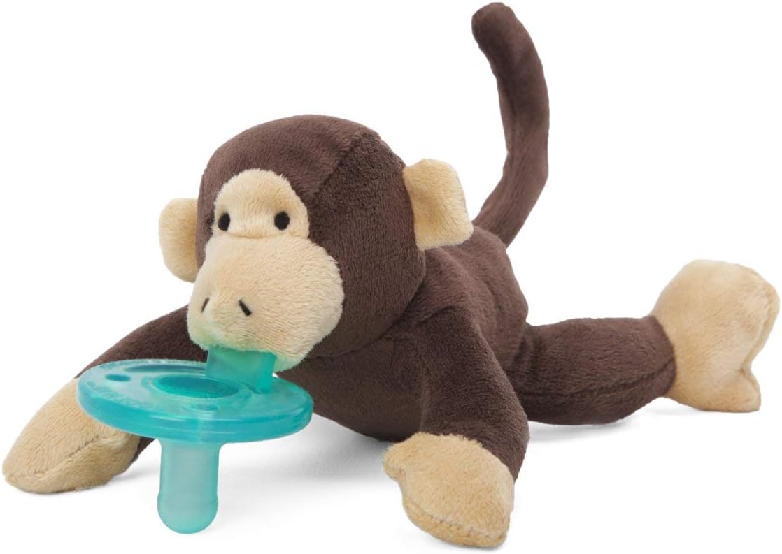 WubbaNub 赤ちゃんのぜいたくおしゃぶり さる