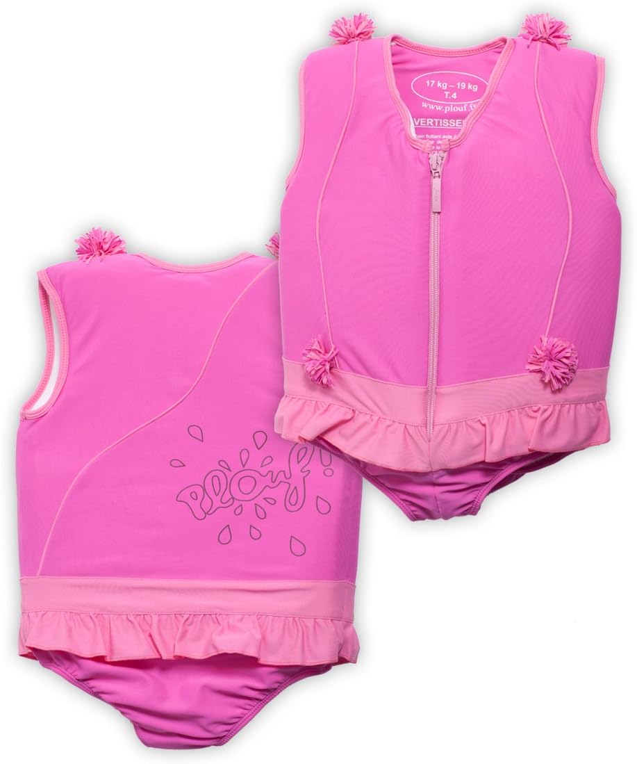 Plouf Floating Frou Frou Girl Swimsuit, Size 3T