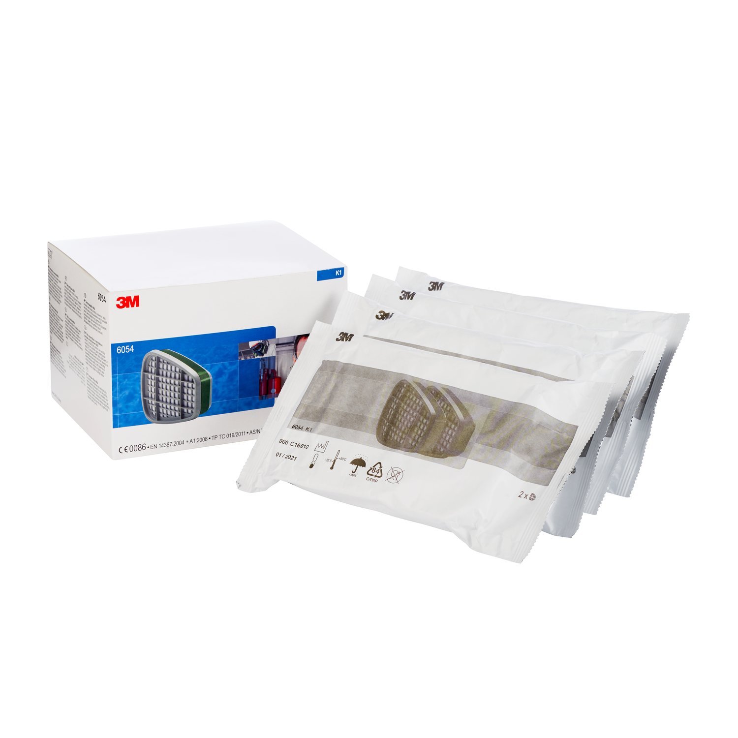 3M™ 6054 Filtro para vapores orgánicos A1 - Unid: 8
