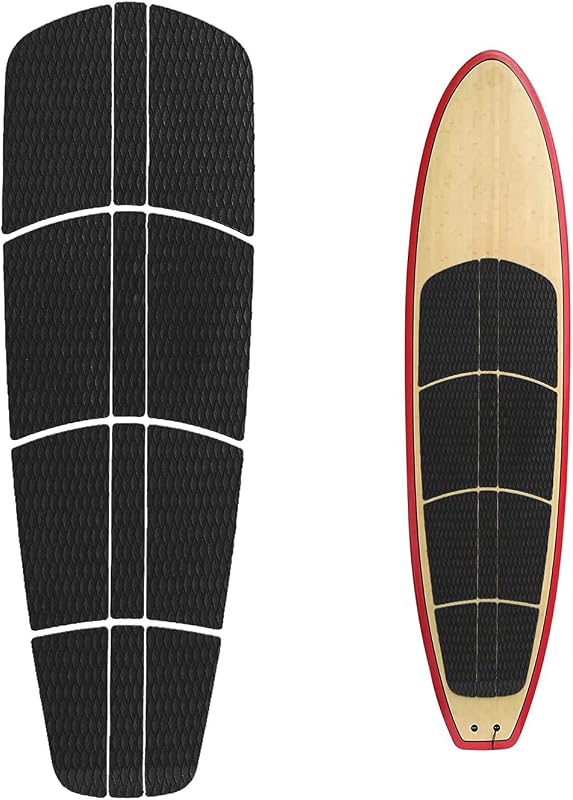 Abahub Almohadilla de tracción para cubierta de surf SUP de 12 piezas EVA premium para tabla de remo | Almohadilla para cubierta de Sup, tracción antideslizante, patinete trasero, Longboard, tabla de surf, negro/azul/gris/azul marino/naranja/blanco