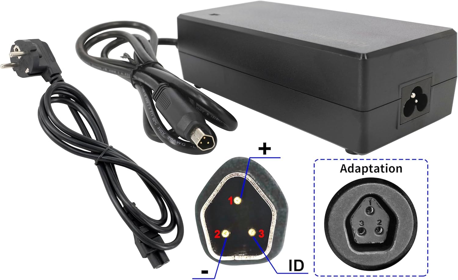 PowerSmart® 2,0 A 42 V Phylion DZLM3620-M2 zasilacz ładowarka do akumulatora 36 V 3 Pin Carrera seria Raleigh E-Bikes