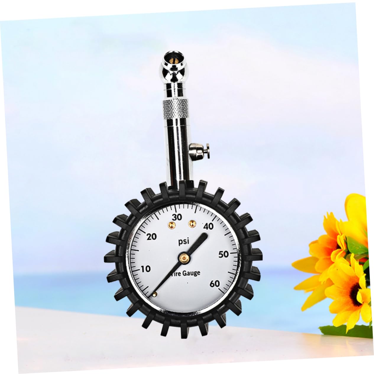 Amosfun Heavy Duty Tire Pressure Gauge for Car Motorcycle Truck Rv ATV Large Scale Dial Relief Button No Batteries Required by Mechanics Recommended