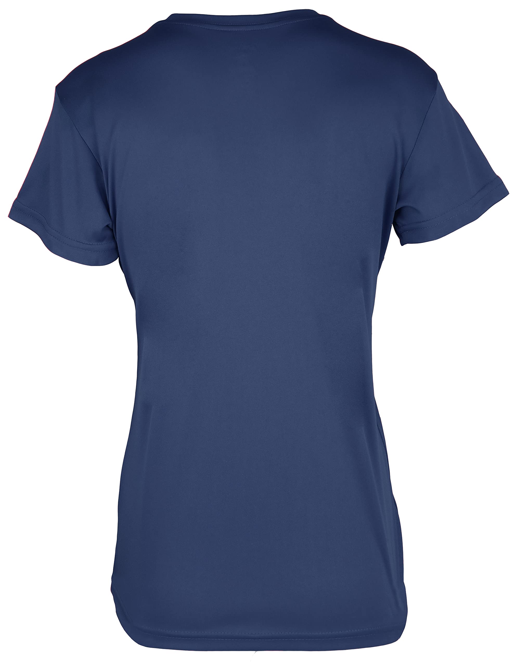 Epic Women's Cool Performance Dry-Fit Crew T-Shirts Blue M
