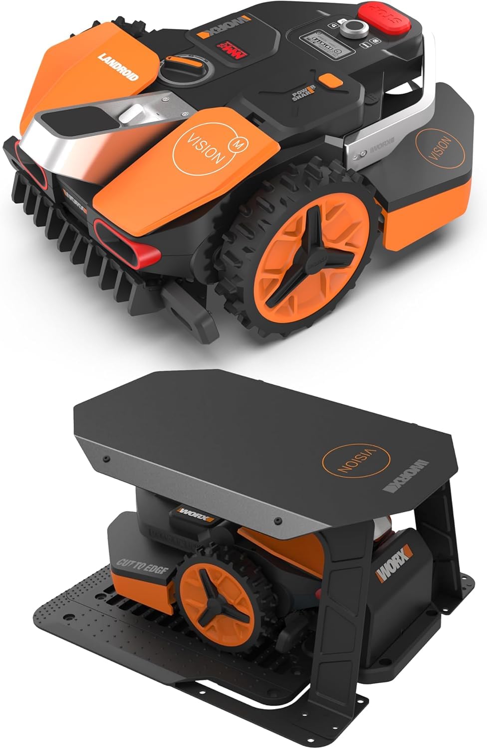 Pack Worx LANDROID Vision 250 m² Robot Tondeuse sans Fil périphérique