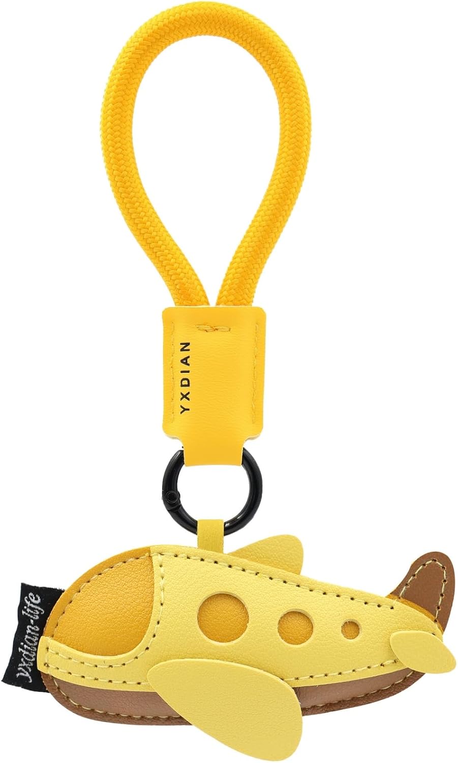 MC Fashion PU Leather Stuffed Plane Bus Motorcycle Keychain Charm