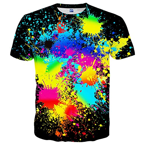 Camisas, Sports EOWJEED - playera de manga corta con estampado 3D unisex, Style47, Large
