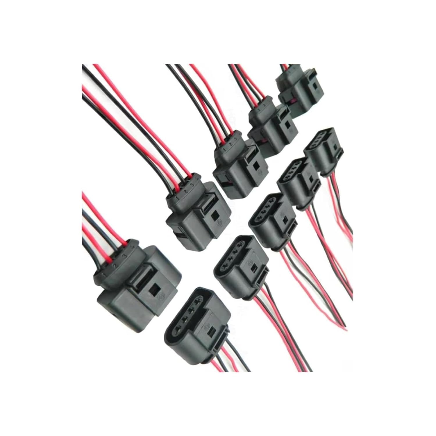 Coil Pack Connector for Vw for Jetta for Rabbit for Golf MK5 MK6 2006-2014 Car Ignition Coil Repair Harness Connector Plug 1J0973724(4pcs)