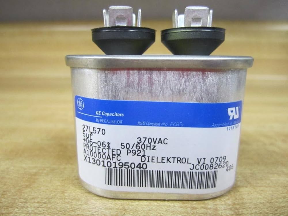 GENTEQ 27L570 Film Capacitor, Motor Run, 5 uF, PP