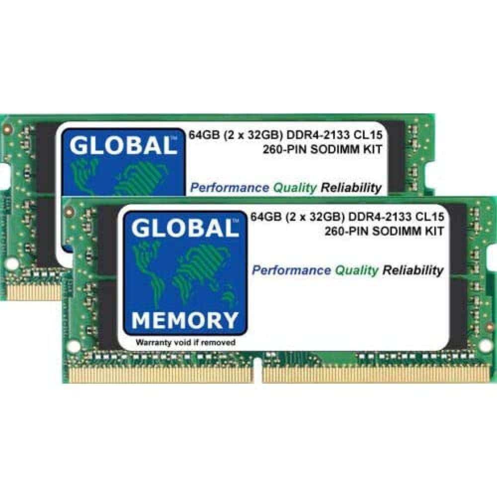Kit RAM DDR4 2933 MHz PC4-23400 260 PIN SODIMM MEMORIA RAM, 64 GB (2 x 32 GB) per computer portatili/quaderni