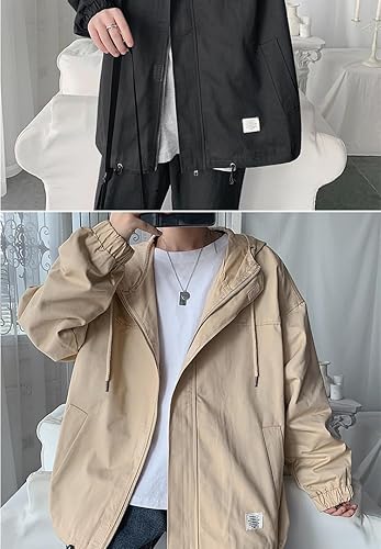 Miniatura 6 de Acubi Grunge Women's Drop Shoulder Hoodies Harajuku Y2k Zip Up Oversized Winter Warm Tops Punk Clothes with Pockets