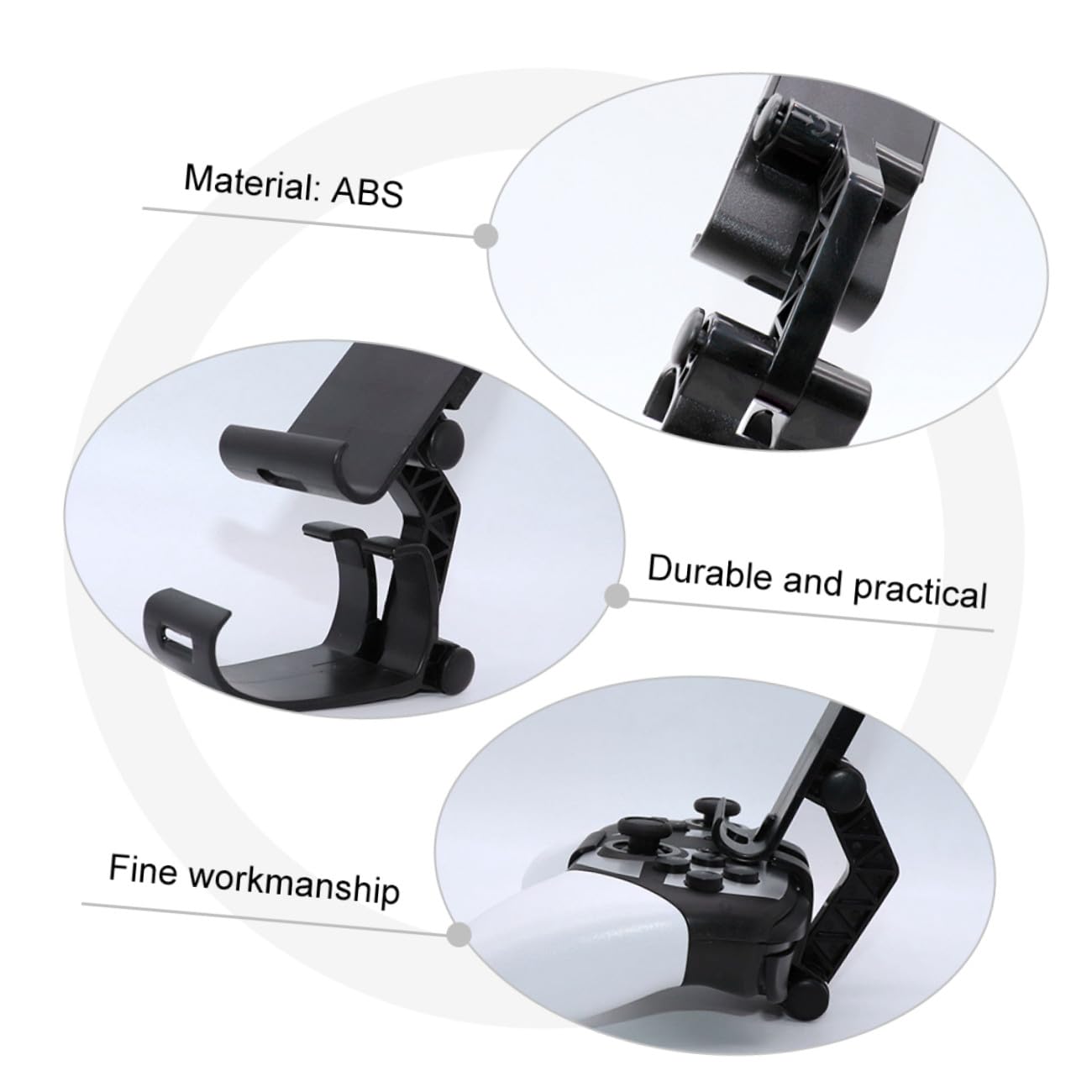 Gadpiparty 4pezzi Supporto Per Console Di Gioco Supporto Per Gamepad Compatibile Con Switch Pro Controller Facile Da Installare Resistente Accessorio Pratico Per Giocatori Design Stabile e
