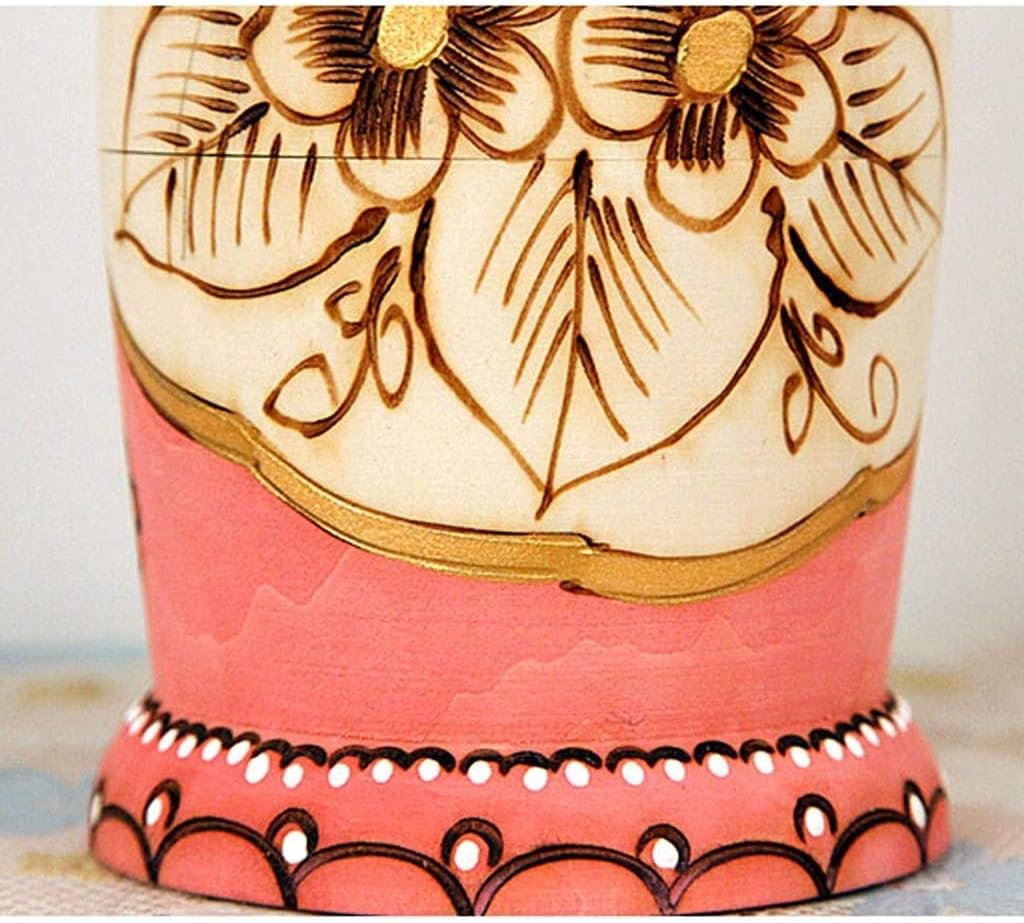 Matryoshka Stacking Dolls Matryoshka Dolls, 10pcs Handmade Wooden Russian Nesting Dolls Matryoshka Toys, Stacking Nested Set Gift Matryoshka Doll Russian