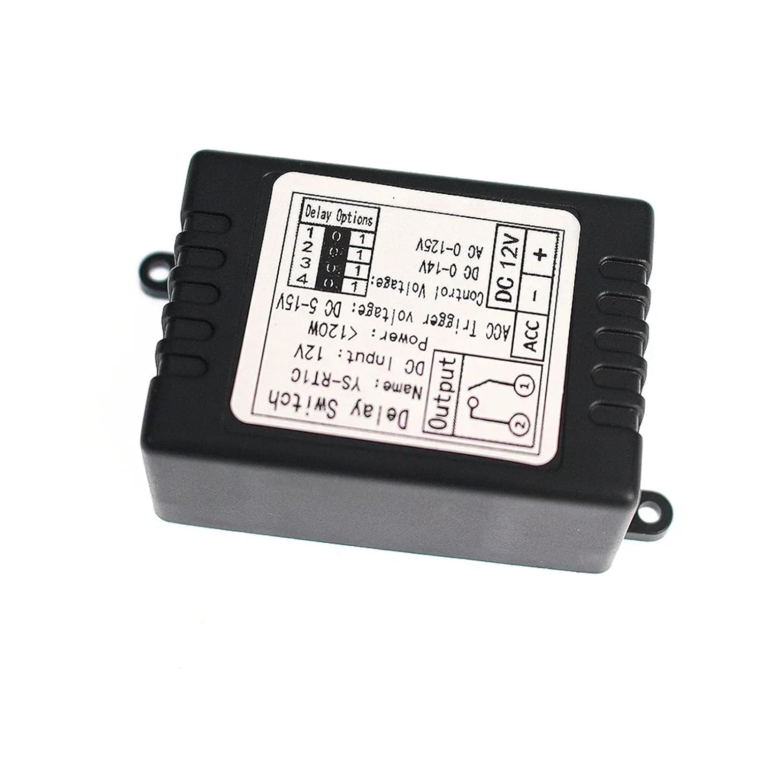 DC12V Car Relay Switch Time Delay Relay Delay Switch Module Car Modification Single Chip Control Time Period Optional(RT1K)