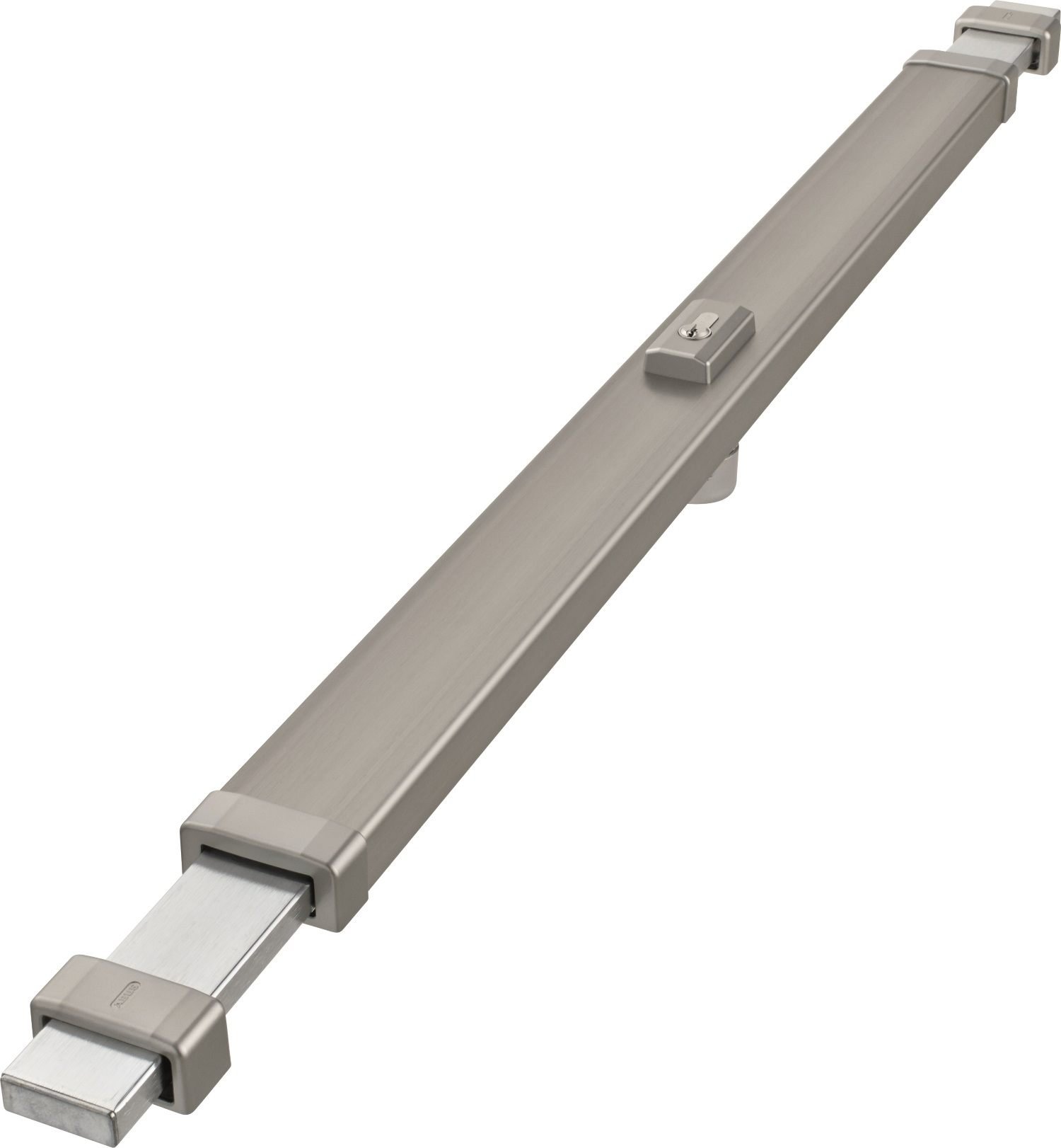 ABUS Panzerriegel PR2800 | Edelstahl-Look | Für DIN rechte und linke Türen | 735-980 mm Türblattbreite