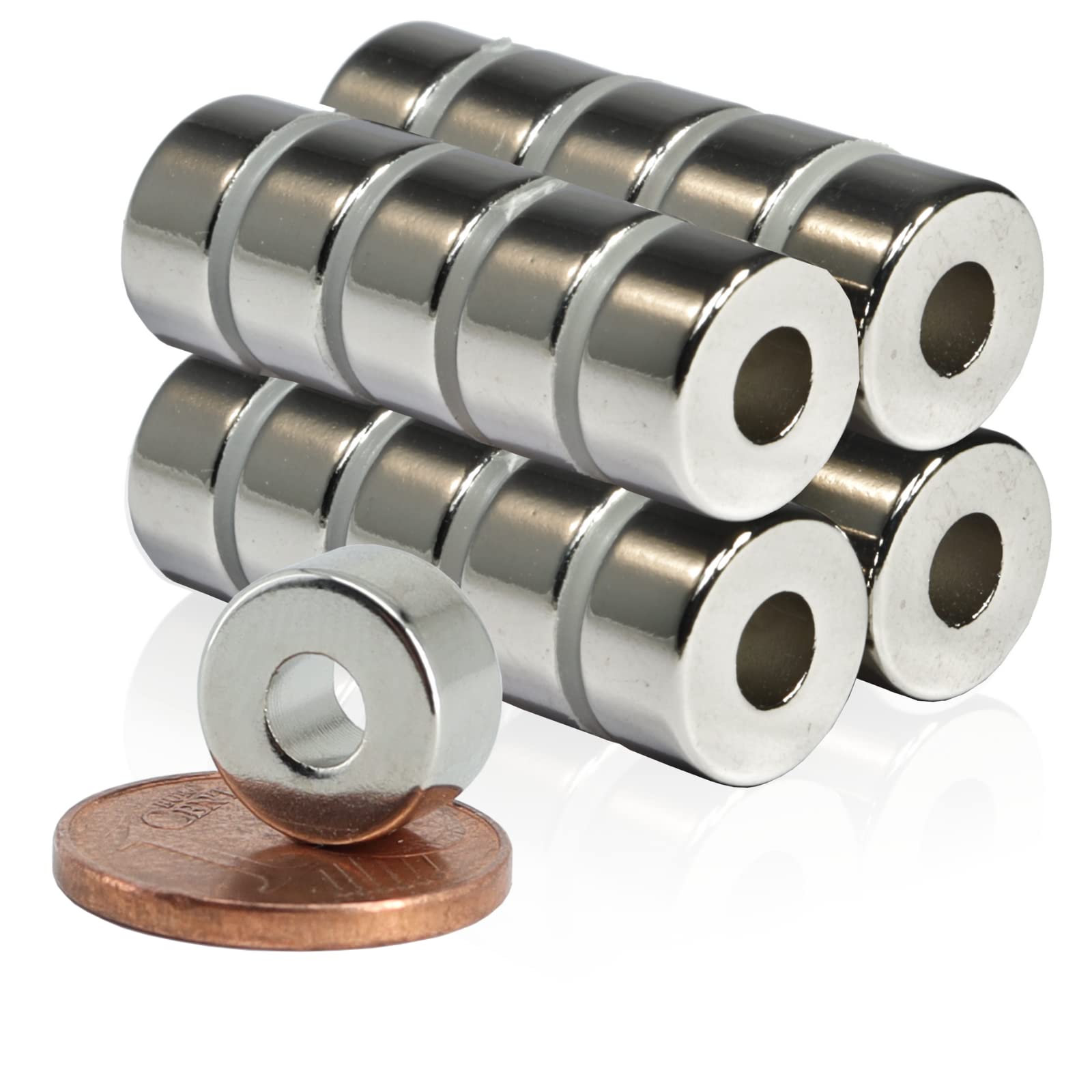 Ringmagnet 15x6 Mm Mit 6 Mm Bohrung Neodym | MTS Magnete - Der Magnetspezialist