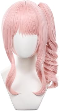HIROAKIYA Mizuki Akiyama Cosplay Wig for Project Sekai Cosplay, Clip Ponytail