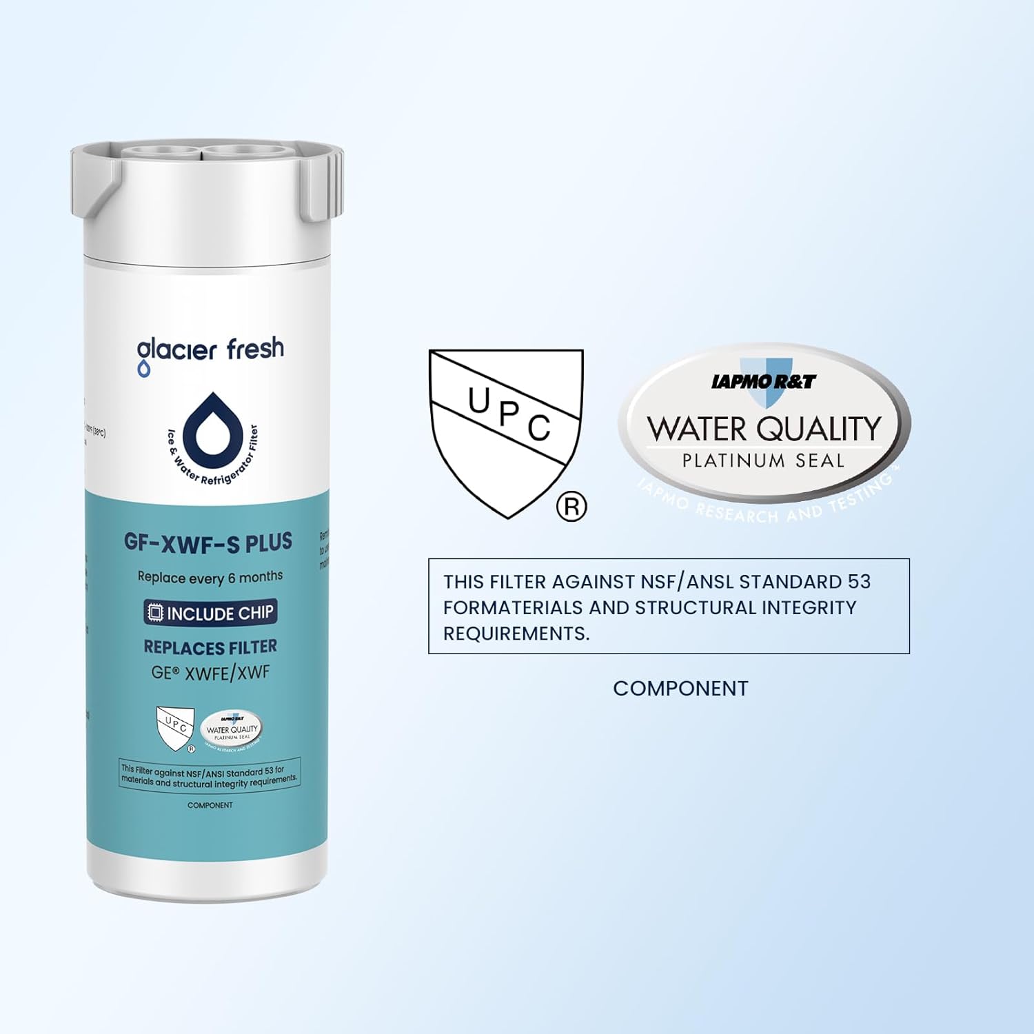 GLACIER FRESH XWFE Chip Water Filter